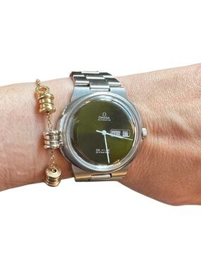 Omega De Ville Dynamic Automatic Watch - Green Dial, Stainless Steel